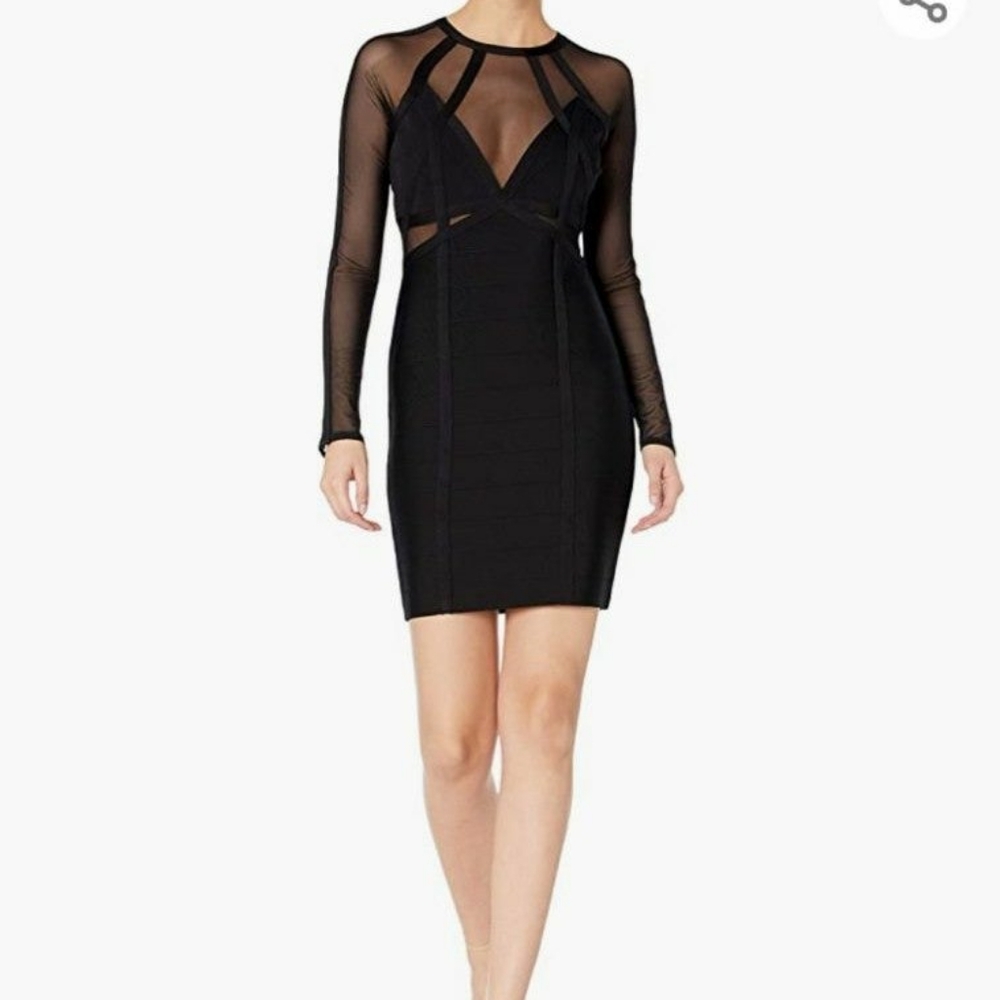 GUESS Karina mesh bandage dress